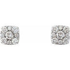 Square Cluster Earrings - Image 2