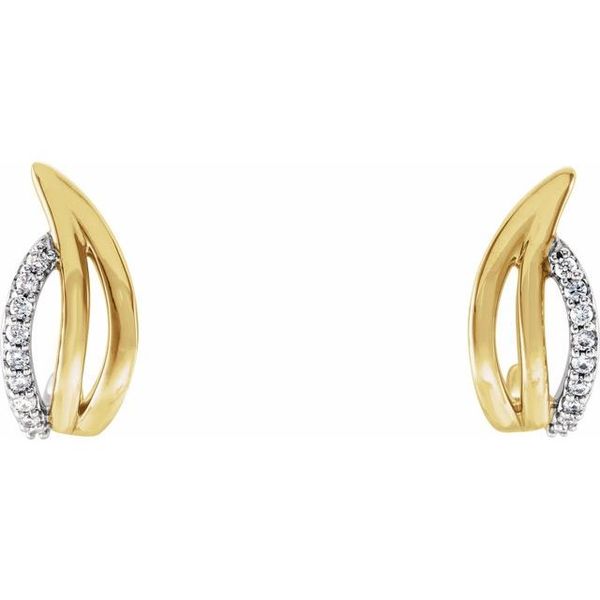 Freeform J-Hoop Earrings - Image 2
