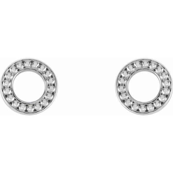 Beaded Circle Earrings - Image 2