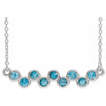 Bezel-Set Bar Necklace