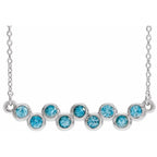 Bezel-Set Bar Necklace