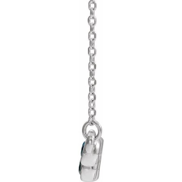 Bezel-Set Bar Necklace - Image 2