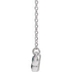Bezel-Set Bar Necklace - Image 2