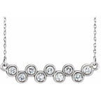 Bezel-Set Bar Necklace