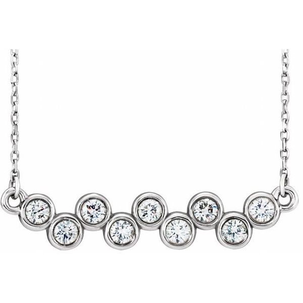 Bezel-Set Bar Necklace