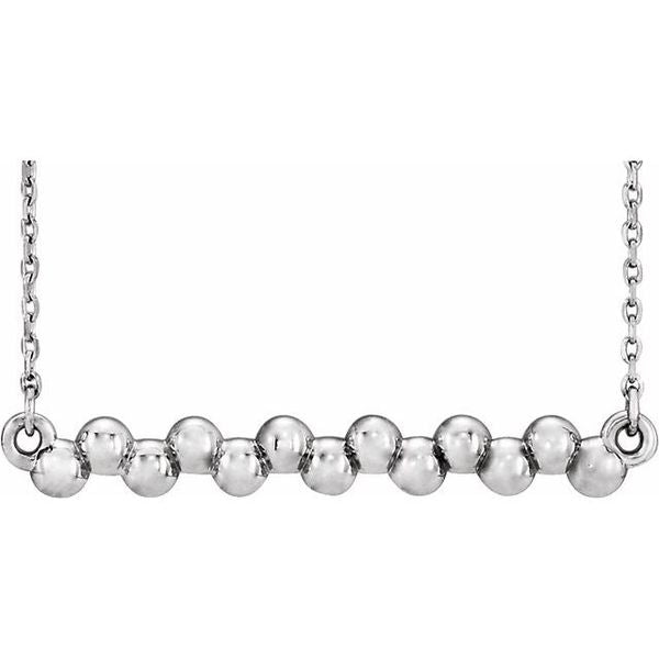 Beaded Bar Necklace or Necklace Center
