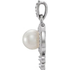 Halo-Style Pearl Pendant - Image 2