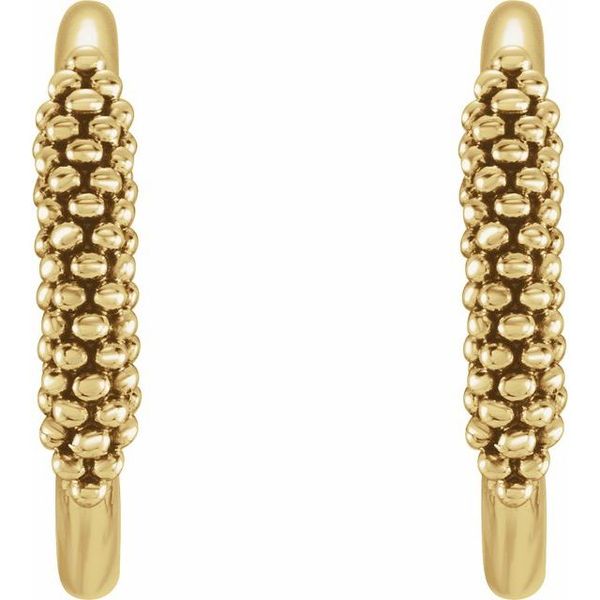 Beaded Hoop Earrings - Image 2