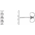 Pyramid Bar Earrings