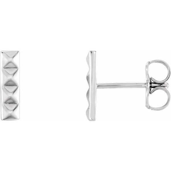 Pyramid Bar Earrings
