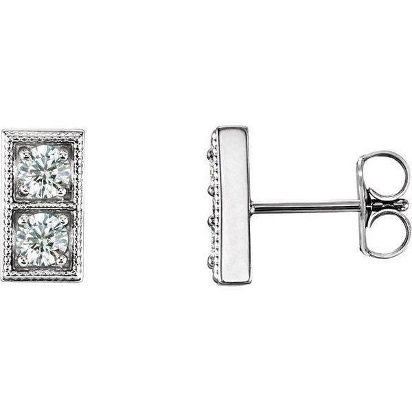 Two-Stone Earrings