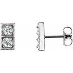 Two-Stone Earrings