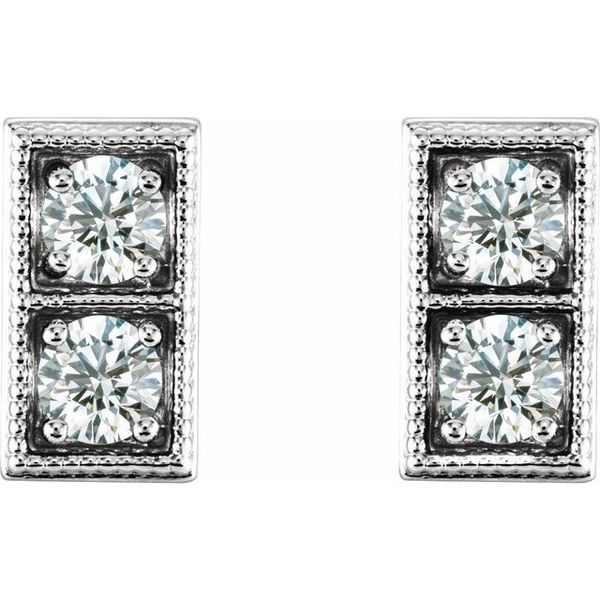 Two-Stone Earrings - Image 2