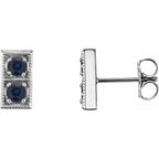 Two-Stone Earrings