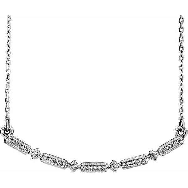 Beaded Bar Necklace or Necklace Center