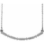 Beaded Bar Necklace or Necklace Center