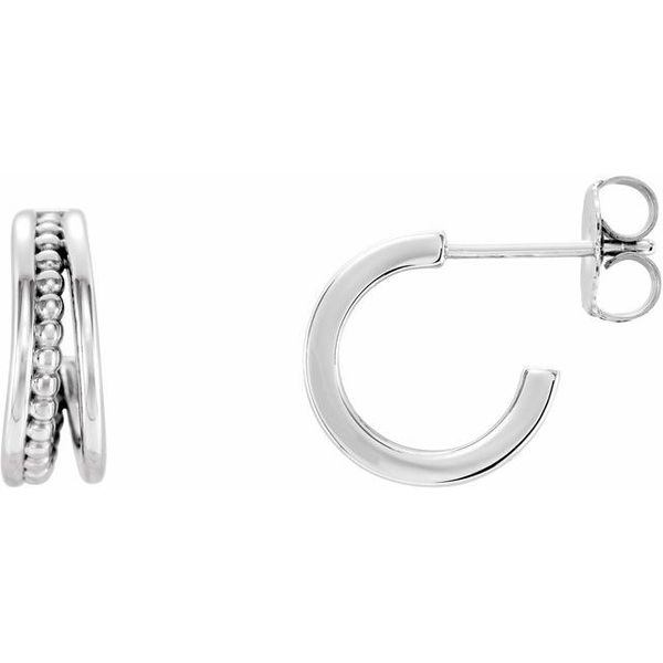 Beaded Hoop Earrings