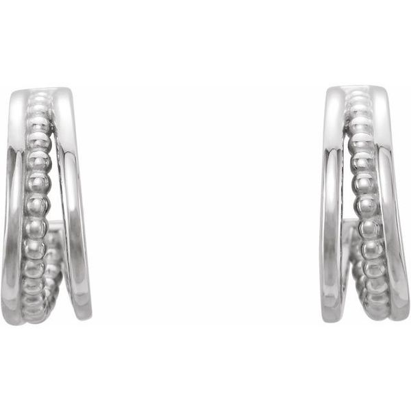 Beaded Hoop Earrings - Image 2