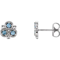 Three-Stone Earrings