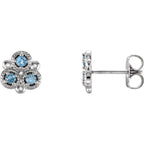 Three-Stone Earrings