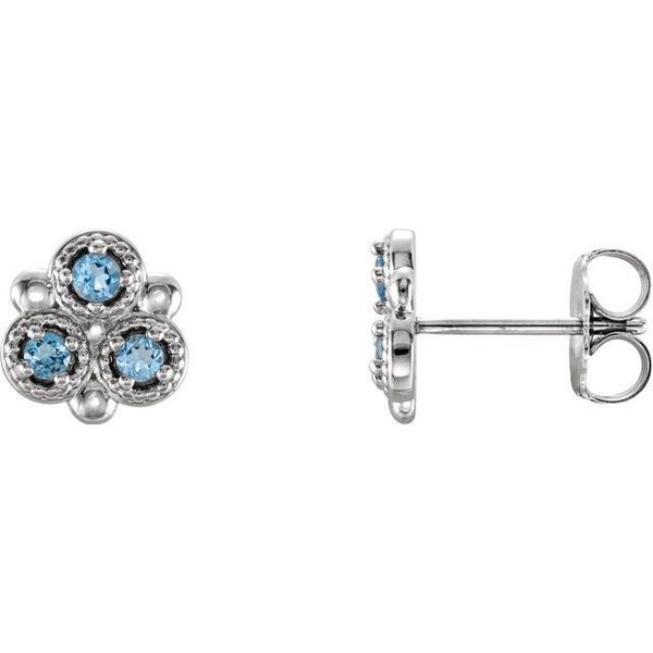 Three-Stone Earrings
