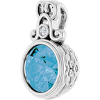 Bezel-Set Accented Pendant - Image 2