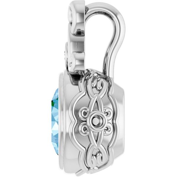 Bezel-Set Accented Pendant - Image 3