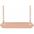 Engravable Geometric Necklace