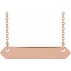 Engravable Geometric Necklace