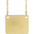 Engravable Geometric Necklace
