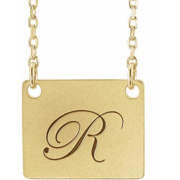 Engravable Geometric Necklace - Image 3