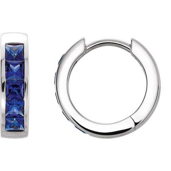 Channel-Set Hoop Earrings