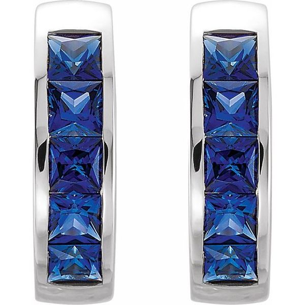 Channel-Set Hoop Earrings - Image 2