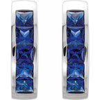 Channel-Set Hoop Earrings - Image 2
