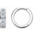 Channel-Set Hoop Earrings
