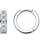 Channel-Set Hoop Earrings