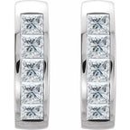 Channel-Set Hoop Earrings - Image 2