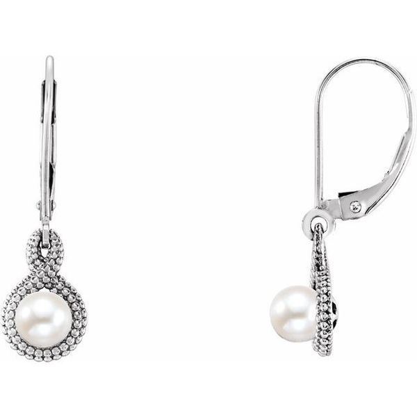 Beaded Pearl Earrings