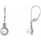 Beaded Pearl Earrings