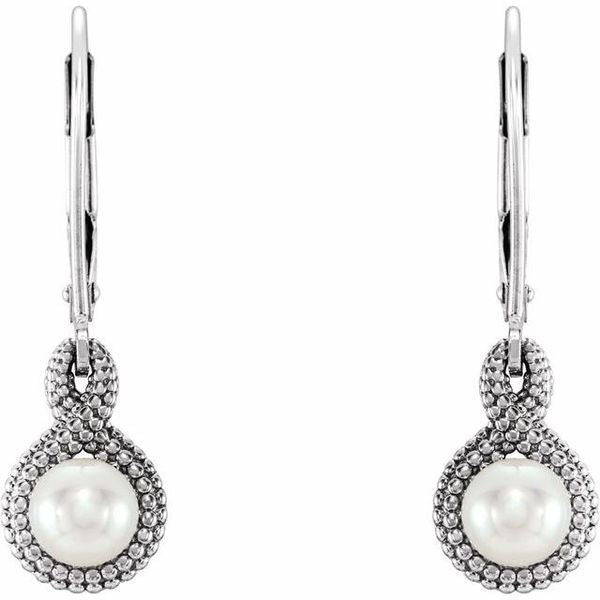 Beaded Pearl Earrings - Image 2