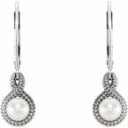 Beaded Pearl Earrings - Image 2