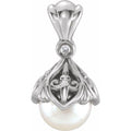 Pearl Fleur-de-lis Pendant