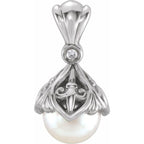 Pearl Fleur-de-lis Pendant