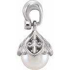 Pearl Fleur-de-lis Pendant - Image 2