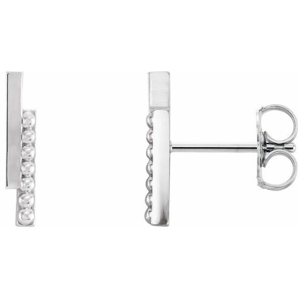 Beaded Bar Earrings