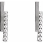 Beaded Bar Earrings - Image 2