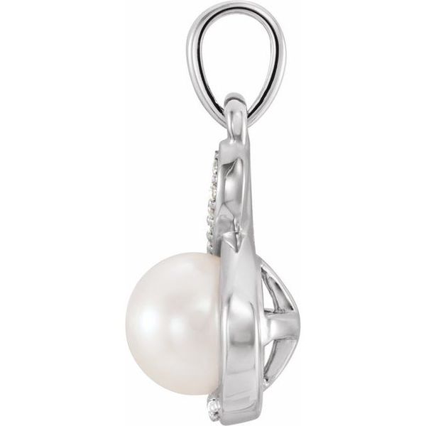 Accented Pearl Pendant - Image 2