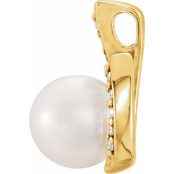 Accented Pearl Pendant - Image 2