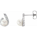 Accented Pearl Earrings