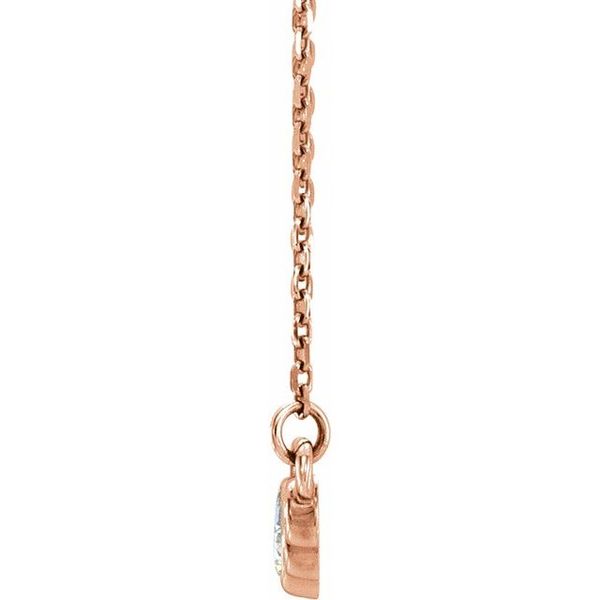 Graduated Bezel-Set Necklace - Image 2